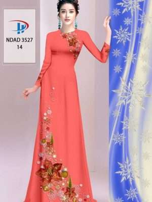 Vải Áo Dài Hoa In 3D AD NDAD3527 46